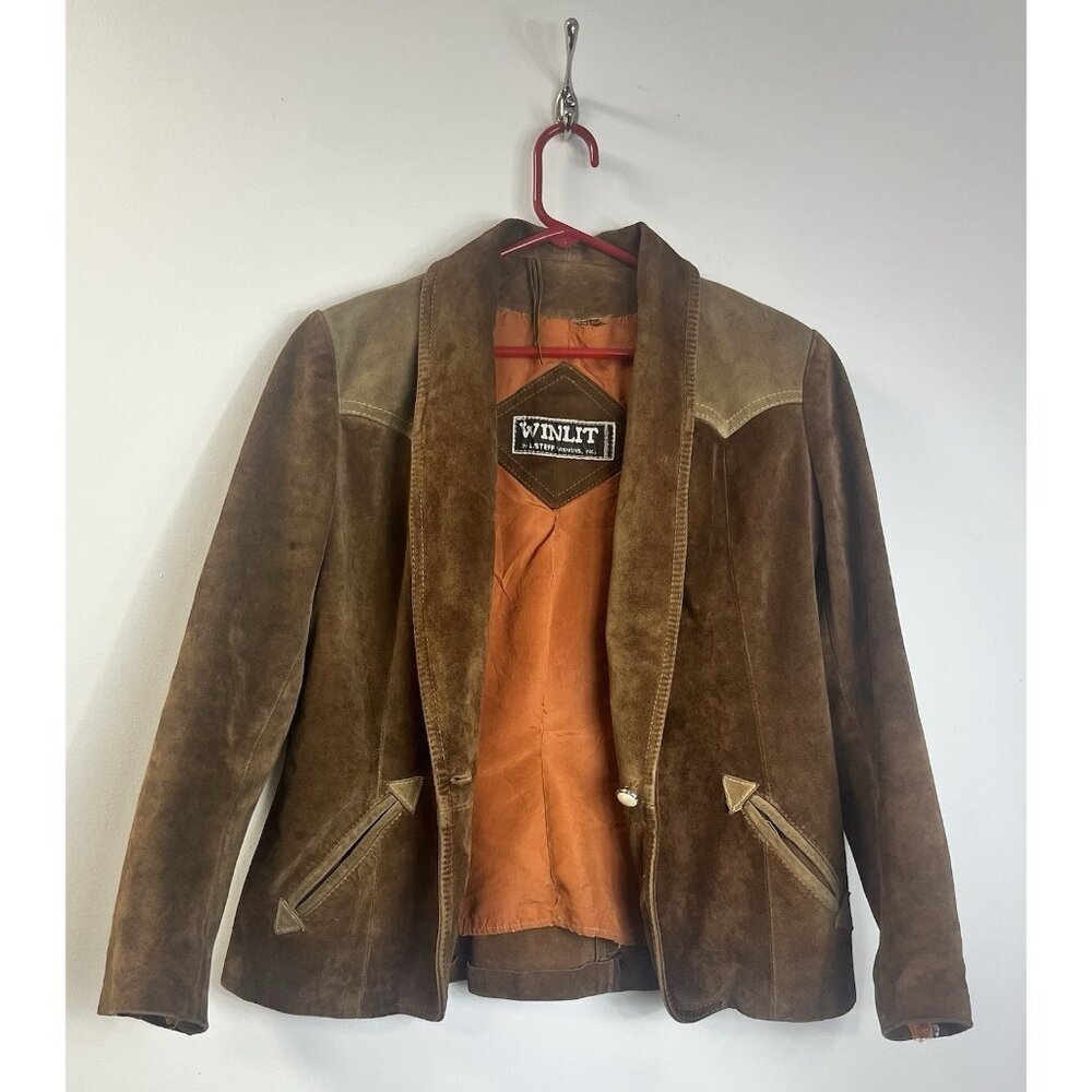 Woman’s Boho Winlet VTG/60s Suede Blazer Jacket *Read* 🤩 - Picture 3 of 14